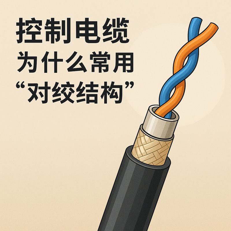 控制电缆为什么常用“对绞结构”？？