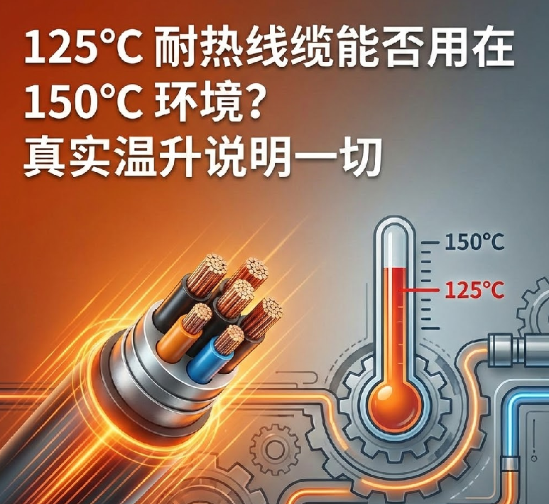 125℃ 耐热线缆能否用在 150℃ 情形？？真实温升说明一切